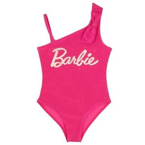NWT BARBIE Size 14 Pink Sparkly One Piece Swimsuit